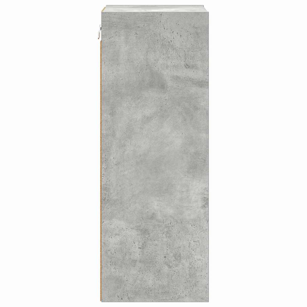vidaXL Hängeschrank Beton Grau 30 x 29,5 x 80 cm Holzwerkstoff