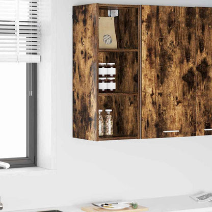 vidaXL Hängeschrank Geräucherte Eiche 30 x 29,5 x 80 cm Holzwerkstoff