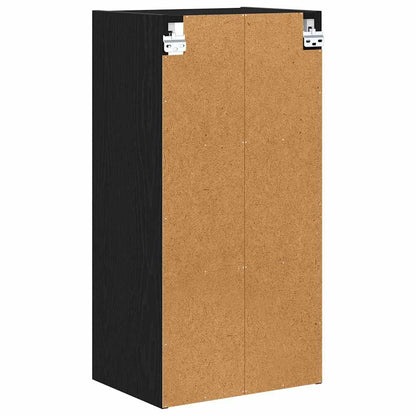 vidaXL Hängeschrank Schwarz Eichen-Optik 40 x 29,5 x 80 cm