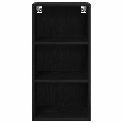 vidaXL Hängeschrank Schwarz Eichen-Optik 40 x 29,5 x 80 cm