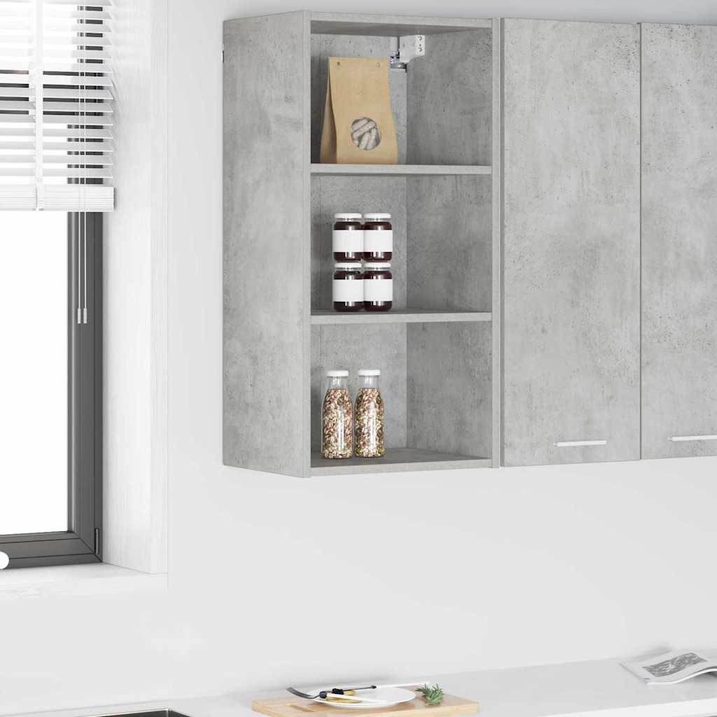 vidaXL Hängeschrank Beton Grau 40 x 29,5 x 80 cm Holzwerkstoff