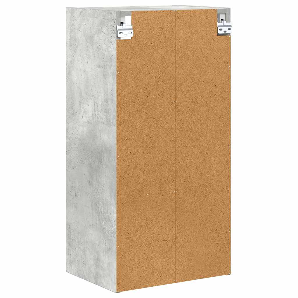 vidaXL Hängeschrank Beton Grau 40 x 29,5 x 80 cm Holzwerkstoff