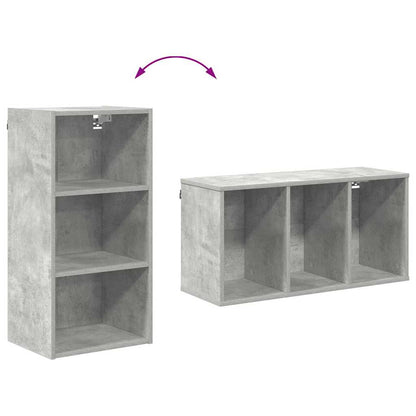 vidaXL Hängeschrank Beton Grau 40 x 29,5 x 80 cm Holzwerkstoff