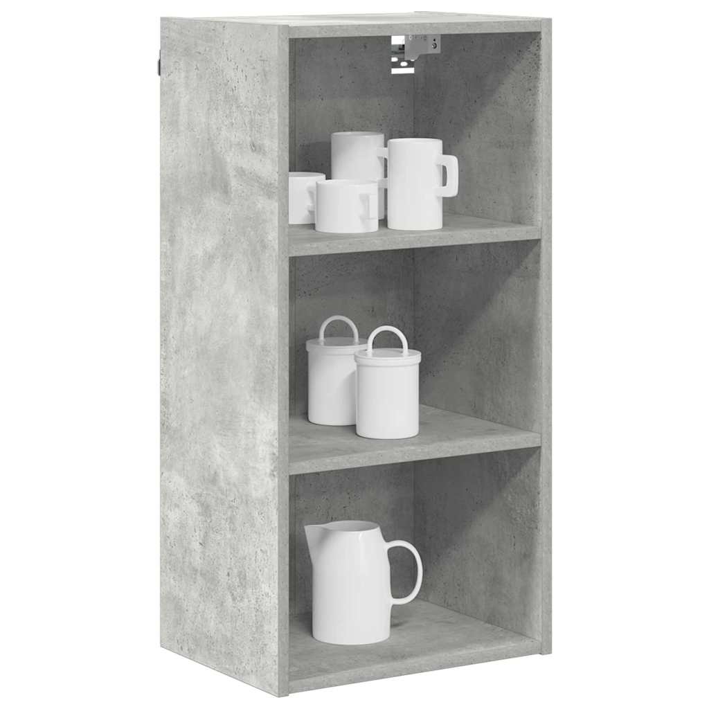 vidaXL Hängeschrank Beton Grau 40 x 29,5 x 80 cm Holzwerkstoff