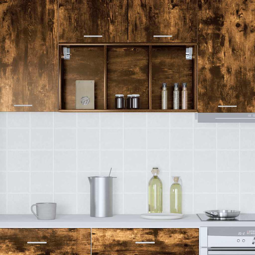 vidaXL Hängeschrank Geräucherte Eiche 40 x 29,5 x 80 cm Holzwerkstoff