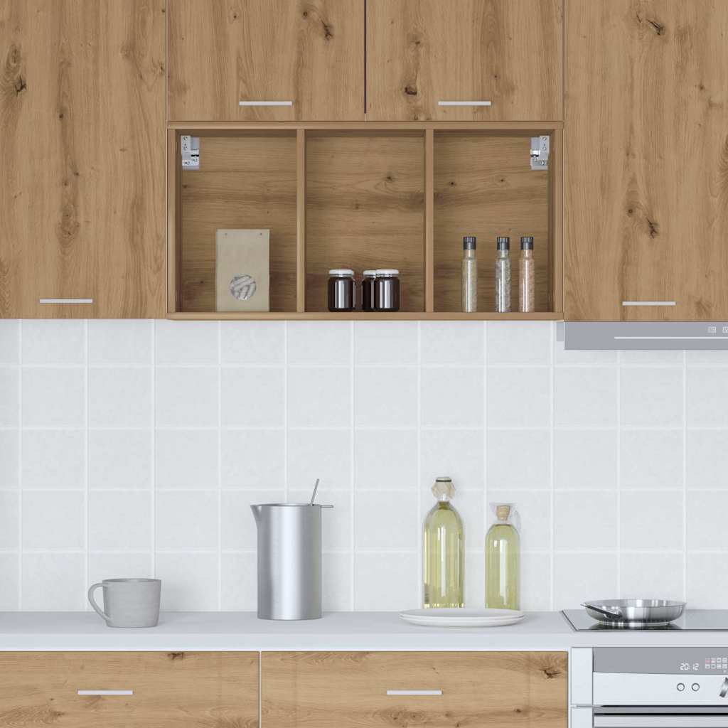 vidaXL Hängeschrank Artisan-Eiche 40 x 29,5 x 80 cm Holzwerkstoff