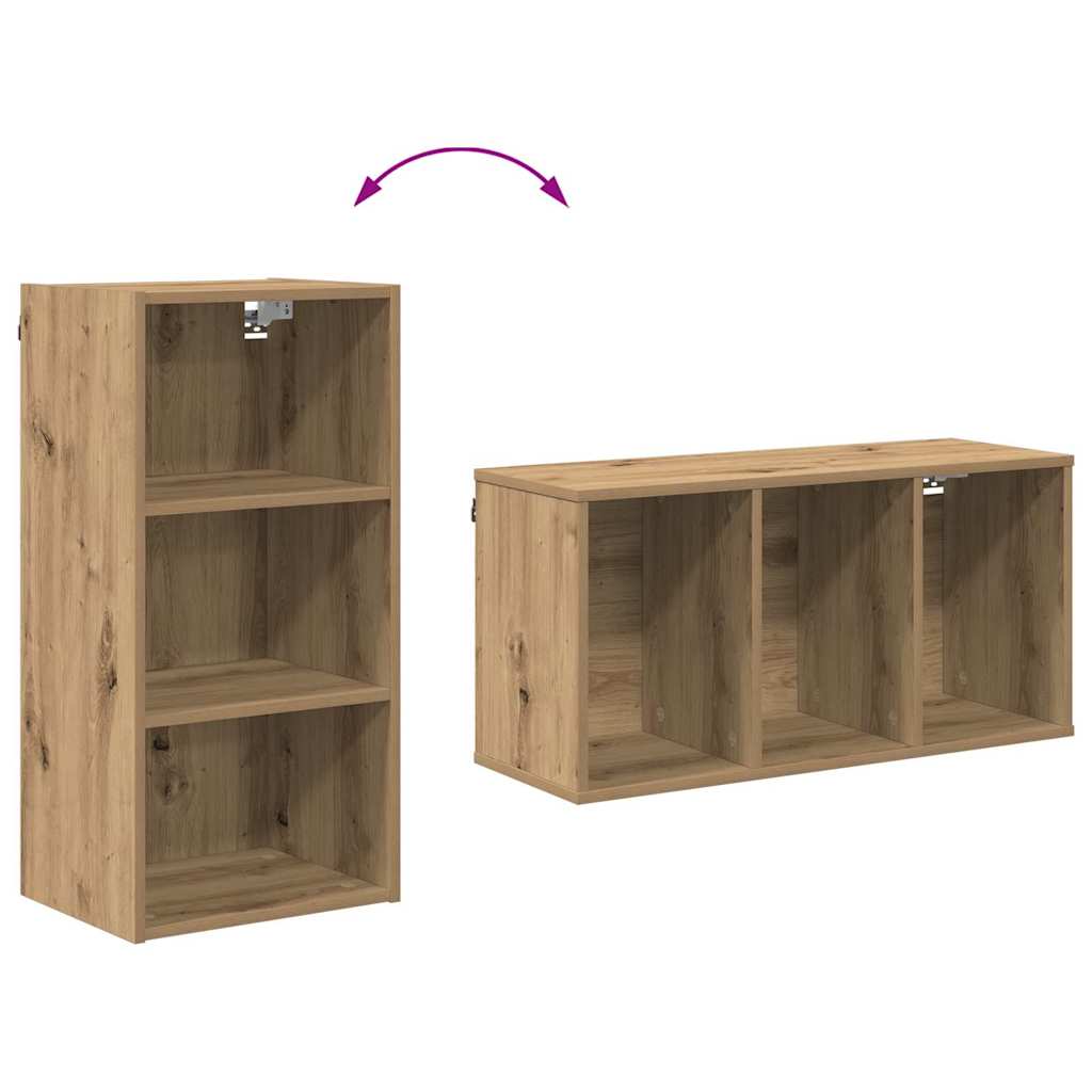 vidaXL Hängeschrank Artisan-Eiche 40 x 29,5 x 80 cm Holzwerkstoff
