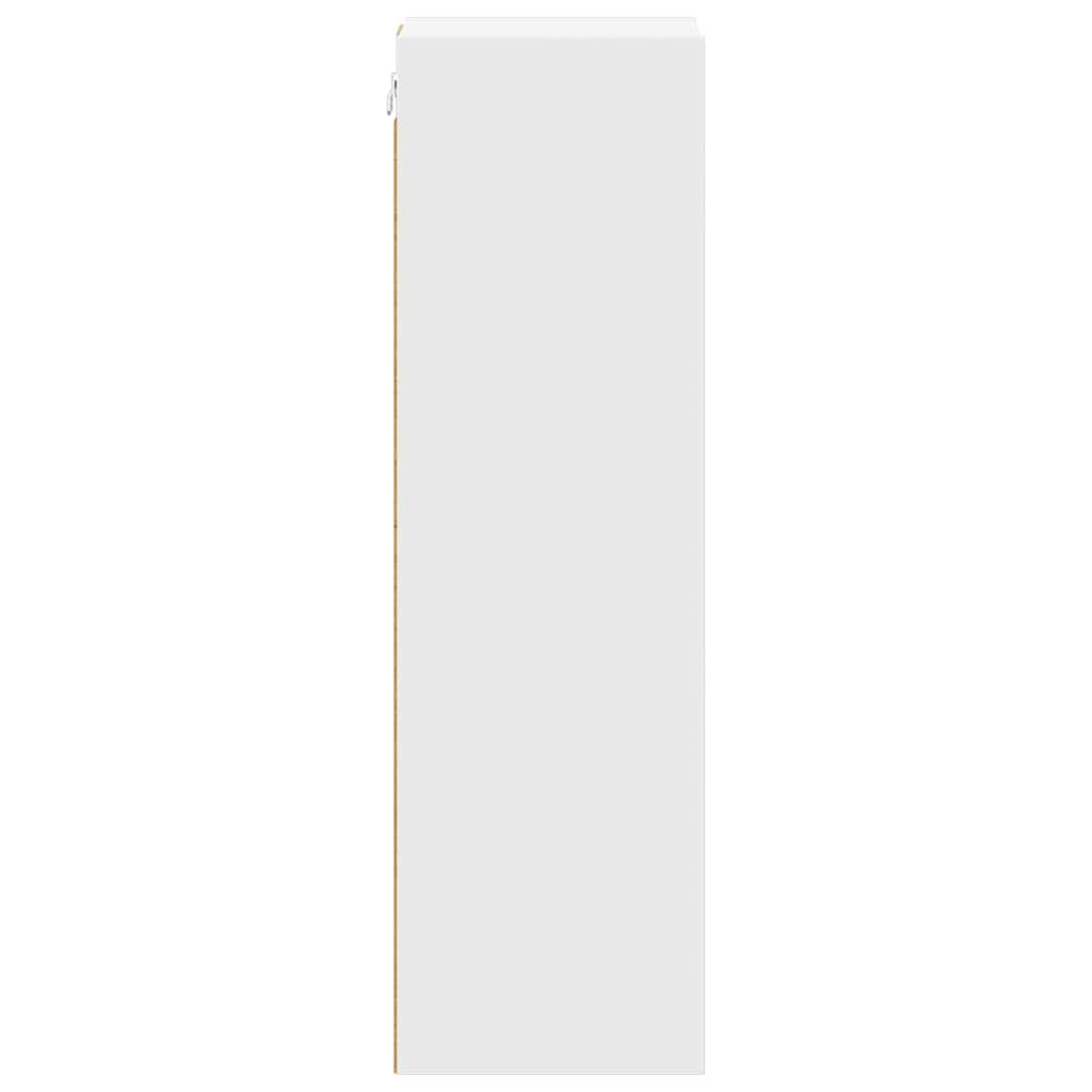 vidaXL Hängeschrank mit Speicher Weiß 20 x 29,5 x 100 cm Holzwerkstoff