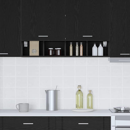vidaXL Hängeschrank Schwarz Eichen-Optik 20 x 29,5 x 100 cm