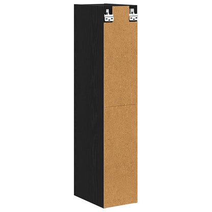 vidaXL Hängeschrank Schwarz Eichen-Optik 20 x 29,5 x 100 cm