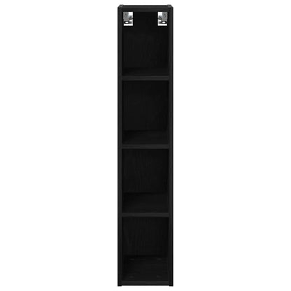 vidaXL Hängeschrank Schwarz Eichen-Optik 20 x 29,5 x 100 cm