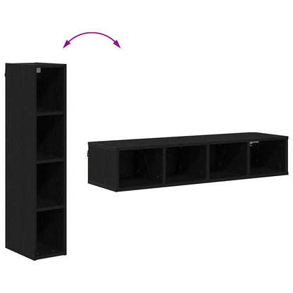 vidaXL Hängeschrank Schwarz Eichen-Optik 20 x 29,5 x 100 cm