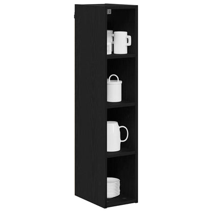 vidaXL Hängeschrank Schwarz Eichen-Optik 20 x 29,5 x 100 cm