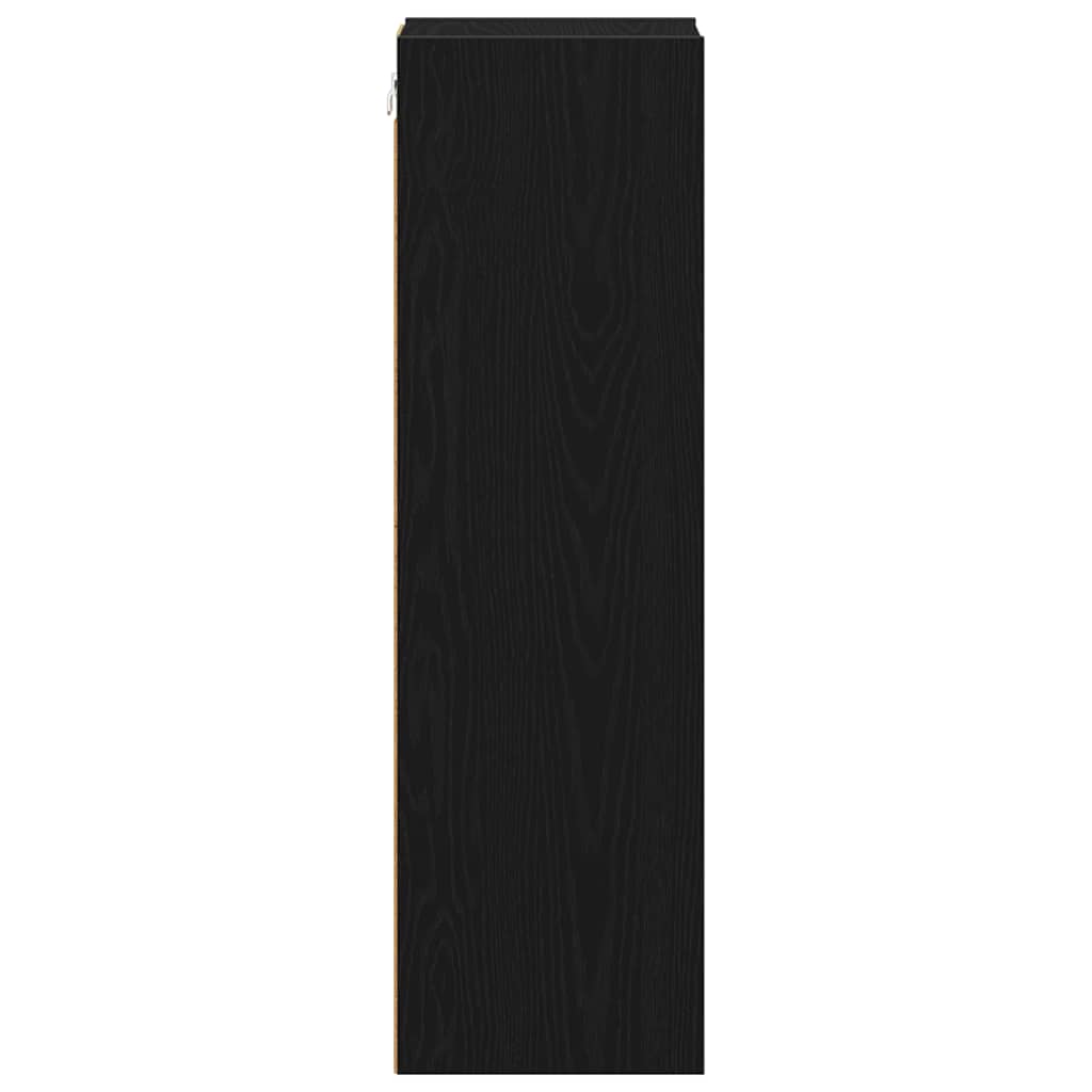 vidaXL Hängeschrank Schwarz Eichen-Optik 20 x 29,5 x 100 cm