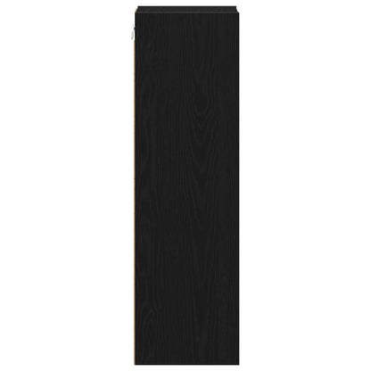 vidaXL Hängeschrank Schwarz Eichen-Optik 20 x 29,5 x 100 cm