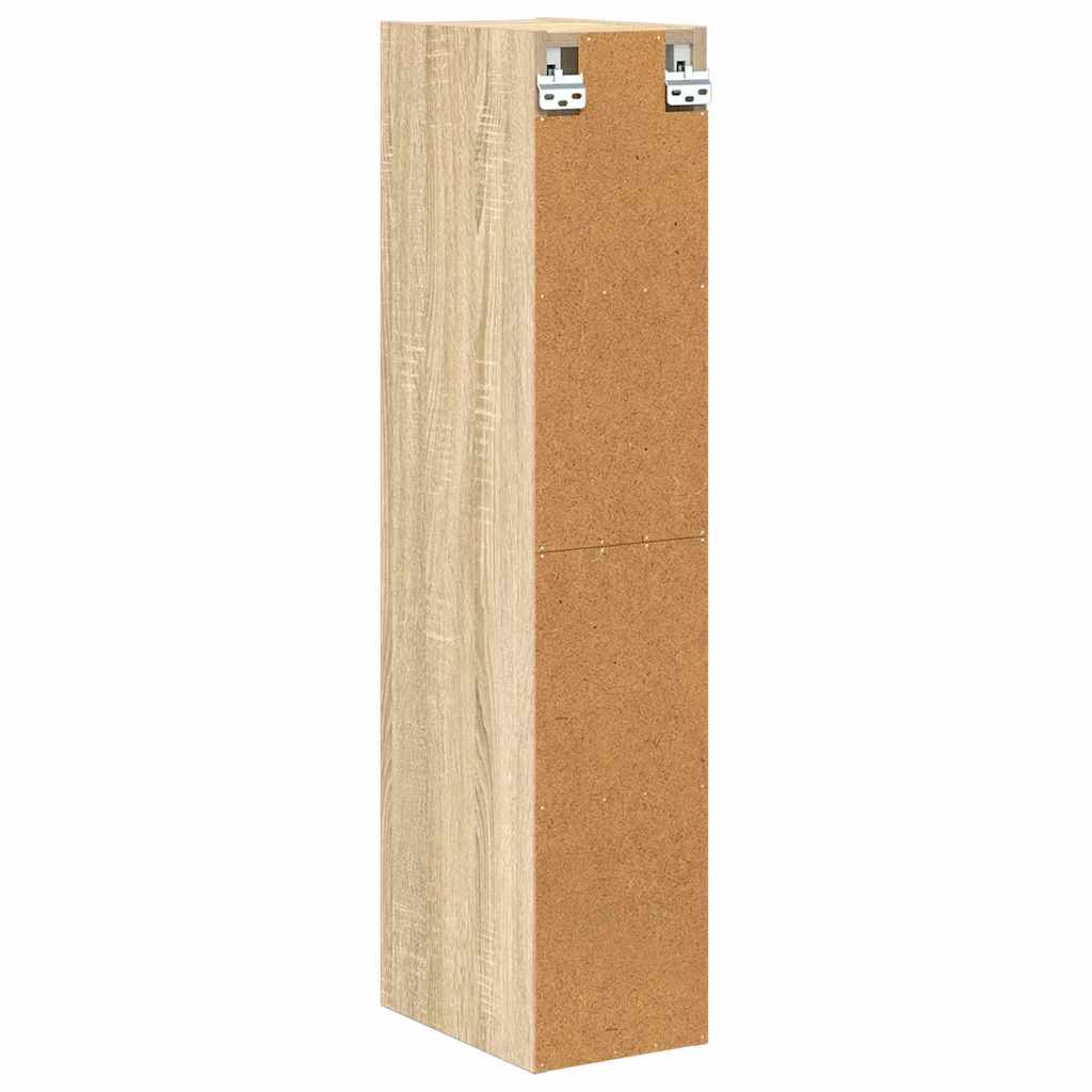 vidaXL Hängeschrank Sonoma-Eiche 20 x 29,5 x 100 cm Holzwerkstoff
