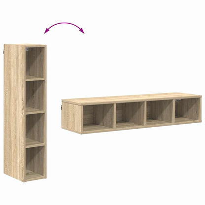 vidaXL Hängeschrank Sonoma-Eiche 20 x 29,5 x 100 cm Holzwerkstoff