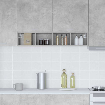 vidaXL Hängeschrank Beton Grau 20 x 29,5 x 100 cm Holzwerkstoff