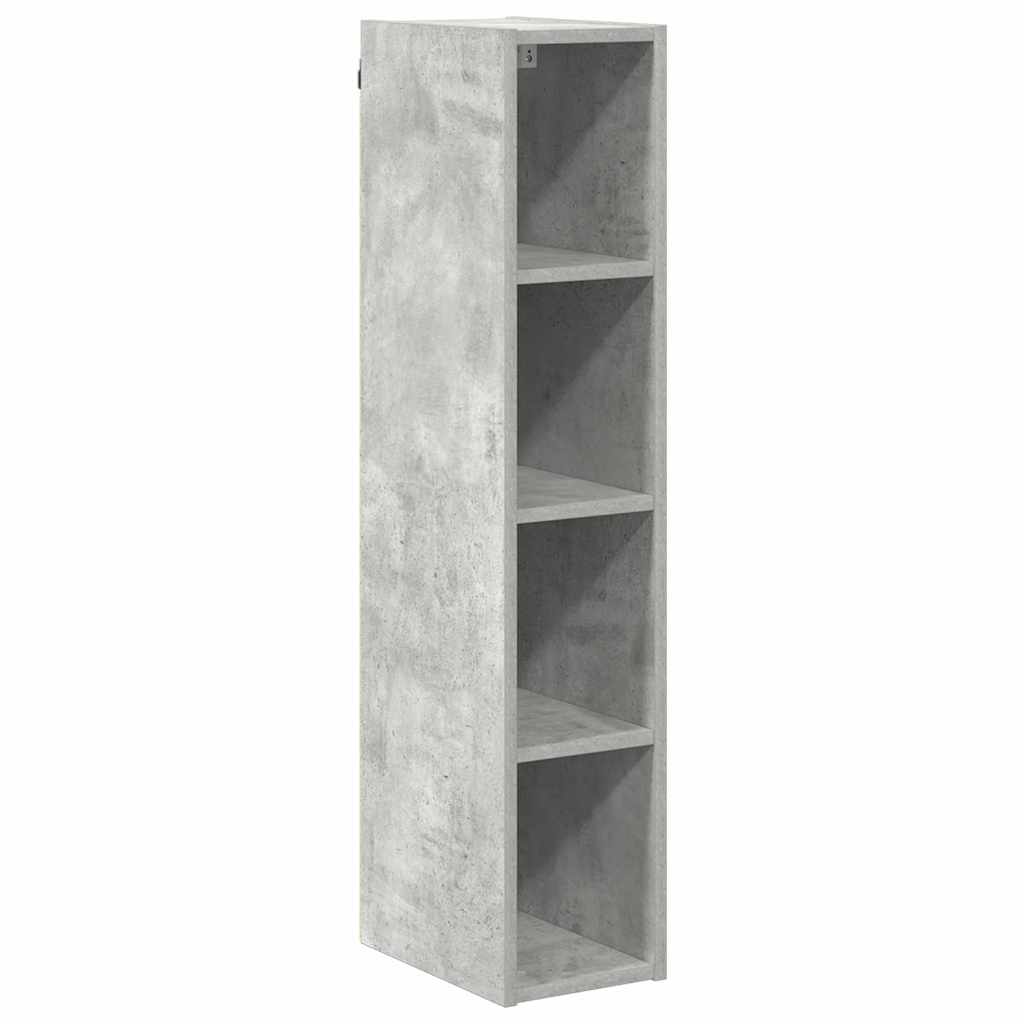 vidaXL Hängeschrank Beton Grau 20 x 29,5 x 100 cm Holzwerkstoff