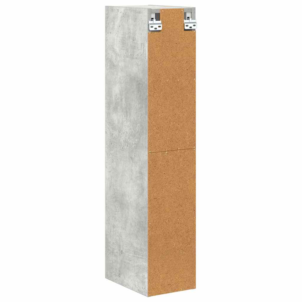 vidaXL Hängeschrank Beton Grau 20 x 29,5 x 100 cm Holzwerkstoff