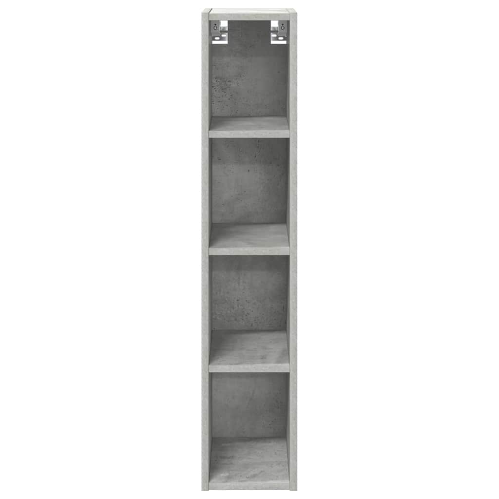 vidaXL Hängeschrank Beton Grau 20 x 29,5 x 100 cm Holzwerkstoff