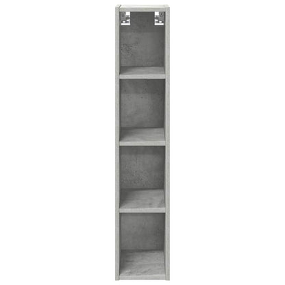 vidaXL Hängeschrank Beton Grau 20 x 29,5 x 100 cm Holzwerkstoff