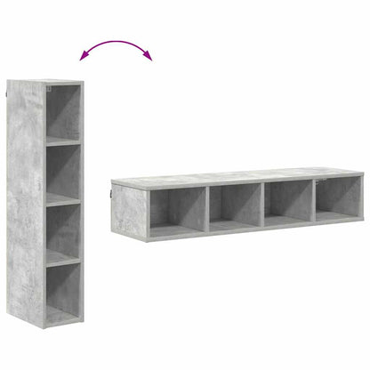vidaXL Hängeschrank Beton Grau 20 x 29,5 x 100 cm Holzwerkstoff