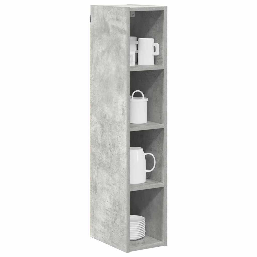 vidaXL Hängeschrank Beton Grau 20 x 29,5 x 100 cm Holzwerkstoff