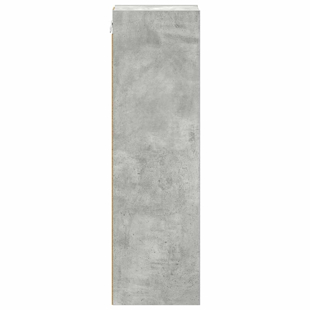vidaXL Hängeschrank Beton Grau 20 x 29,5 x 100 cm Holzwerkstoff
