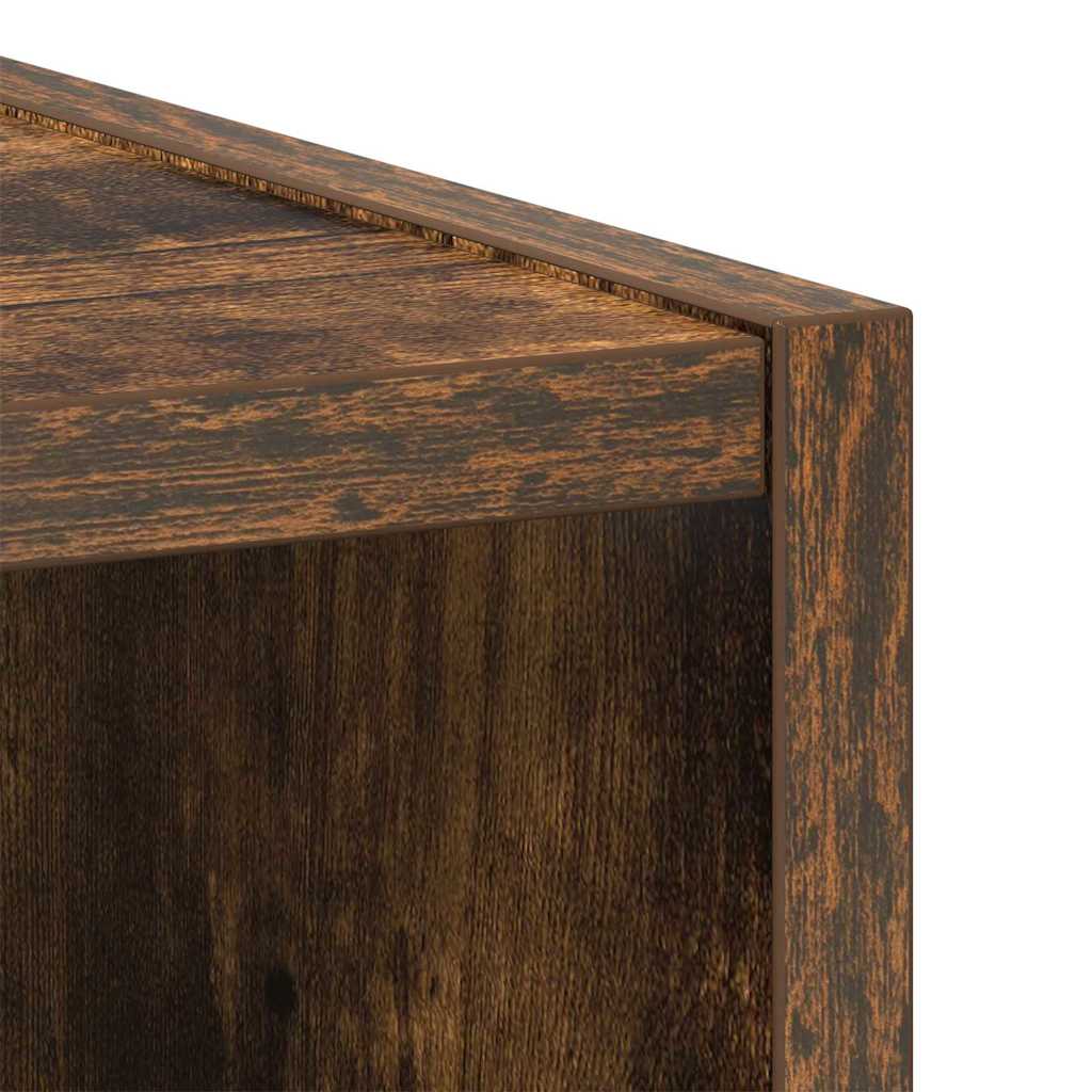vidaXL Hängeschrank Geräucherte Eiche 20 x 29,5 x 100 cm Holzwerkstoff
