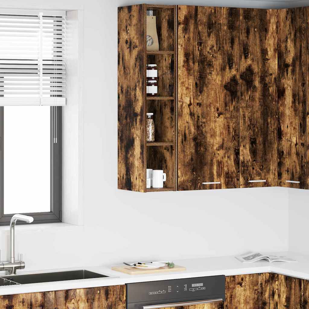 vidaXL Hängeschrank Geräucherte Eiche 20 x 29,5 x 100 cm Holzwerkstoff