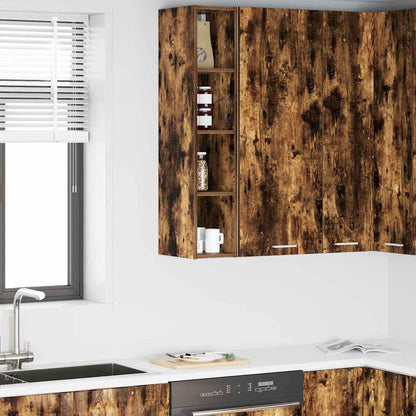 vidaXL Hängeschrank Geräucherte Eiche 20 x 29,5 x 100 cm Holzwerkstoff