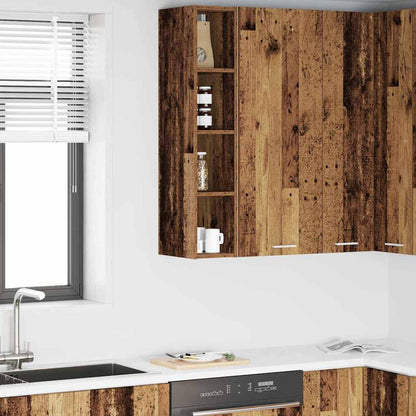 vidaXL Hängeschrank Altholz 20 x 29,5 x 100 cm Holzwerkstoff