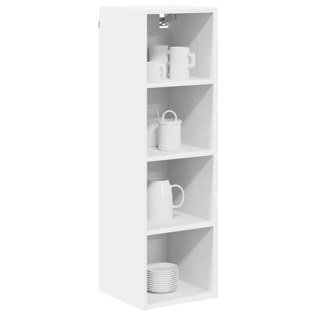 vidaXL Hängeschrank mit Speicher Weiß 30 x 29,5 x 100 cm Holzwerkstoff