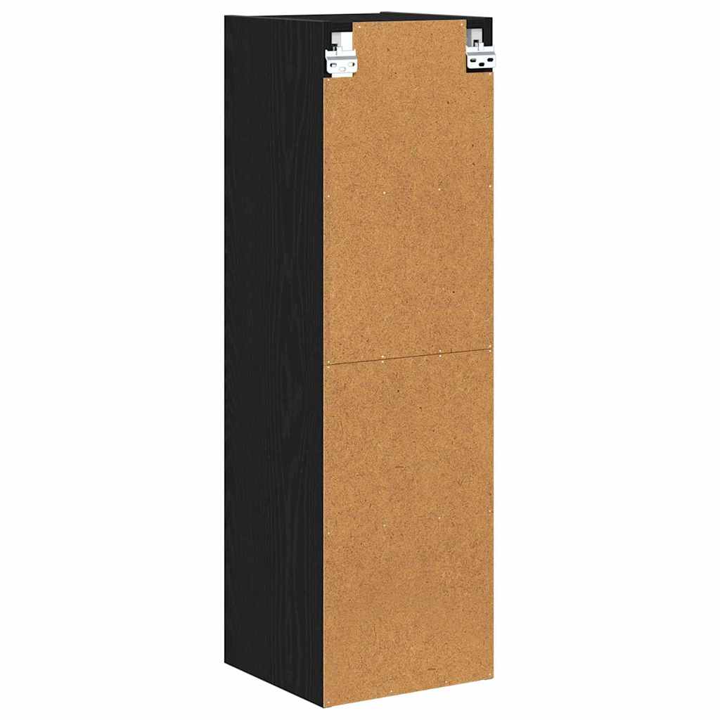 vidaXL Hängeschrank Schwarz Eichen-Optik 30 x 29,5 x 100 cm