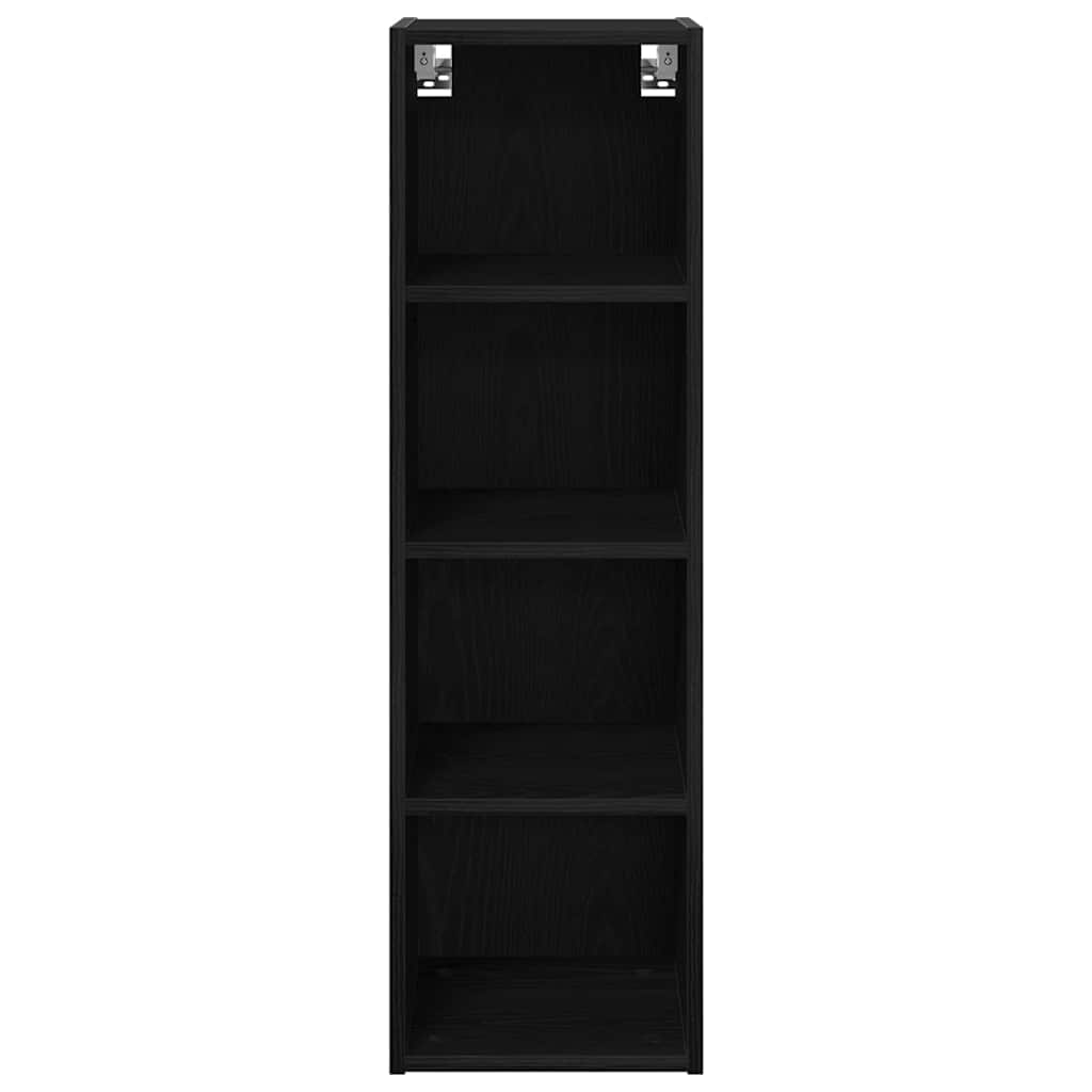 vidaXL Hängeschrank Schwarz Eichen-Optik 30 x 29,5 x 100 cm