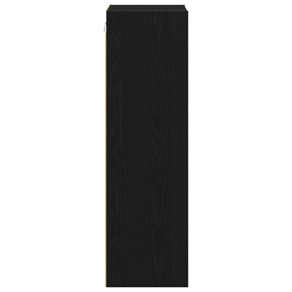 vidaXL Hängeschrank Schwarz Eichen-Optik 30 x 29,5 x 100 cm