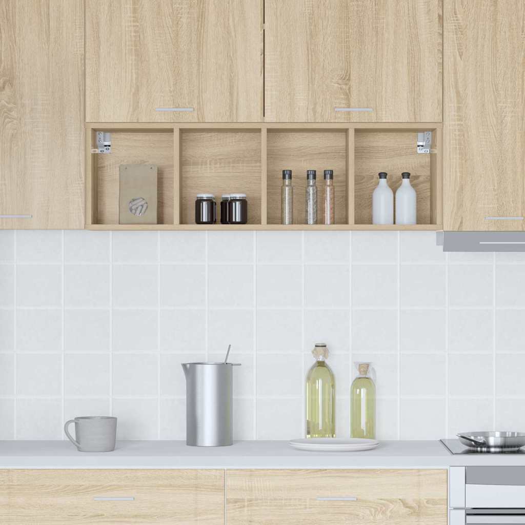 vidaXL Hängeschrank Sonoma-Eiche 30 x 29,5 x 100 cm Holzwerkstoff
