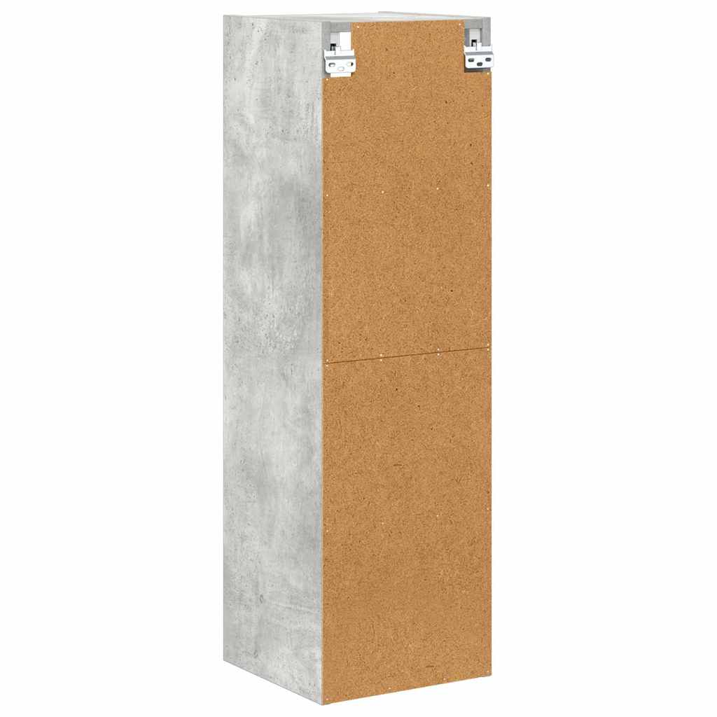vidaXL Hängeschrank Beton Grau 30 x 29,5 x 100 cm Holzwerkstoff