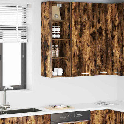 vidaXL Hängeschrank Geräucherte Eiche 30 x 29,5 x 100 cm Holzwerkstoff