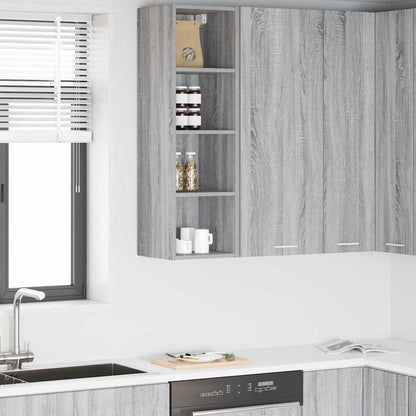 vidaXL Hängeschrank Graues Sonoma 30 x 29,5 x 100 cm Holzwerkstoff