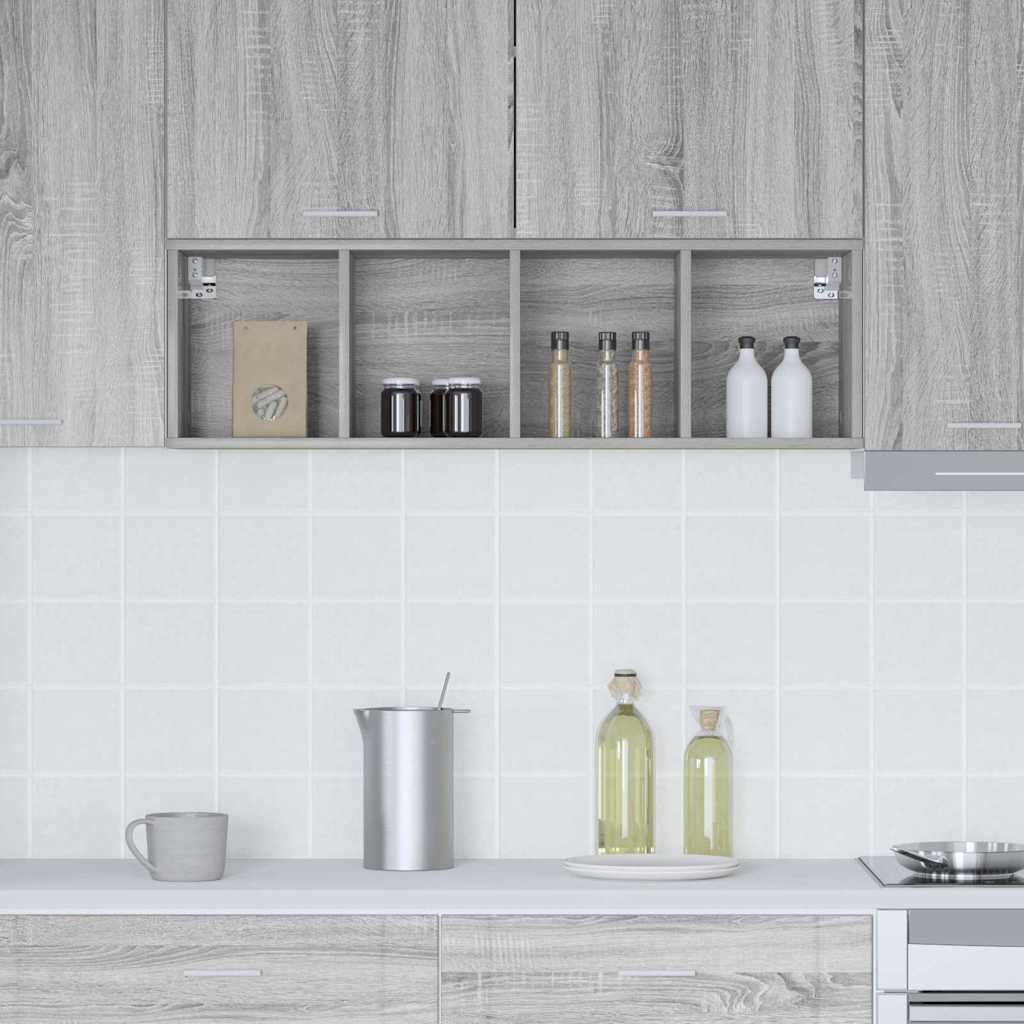vidaXL Hängeschrank Graues Sonoma 30 x 29,5 x 100 cm Holzwerkstoff