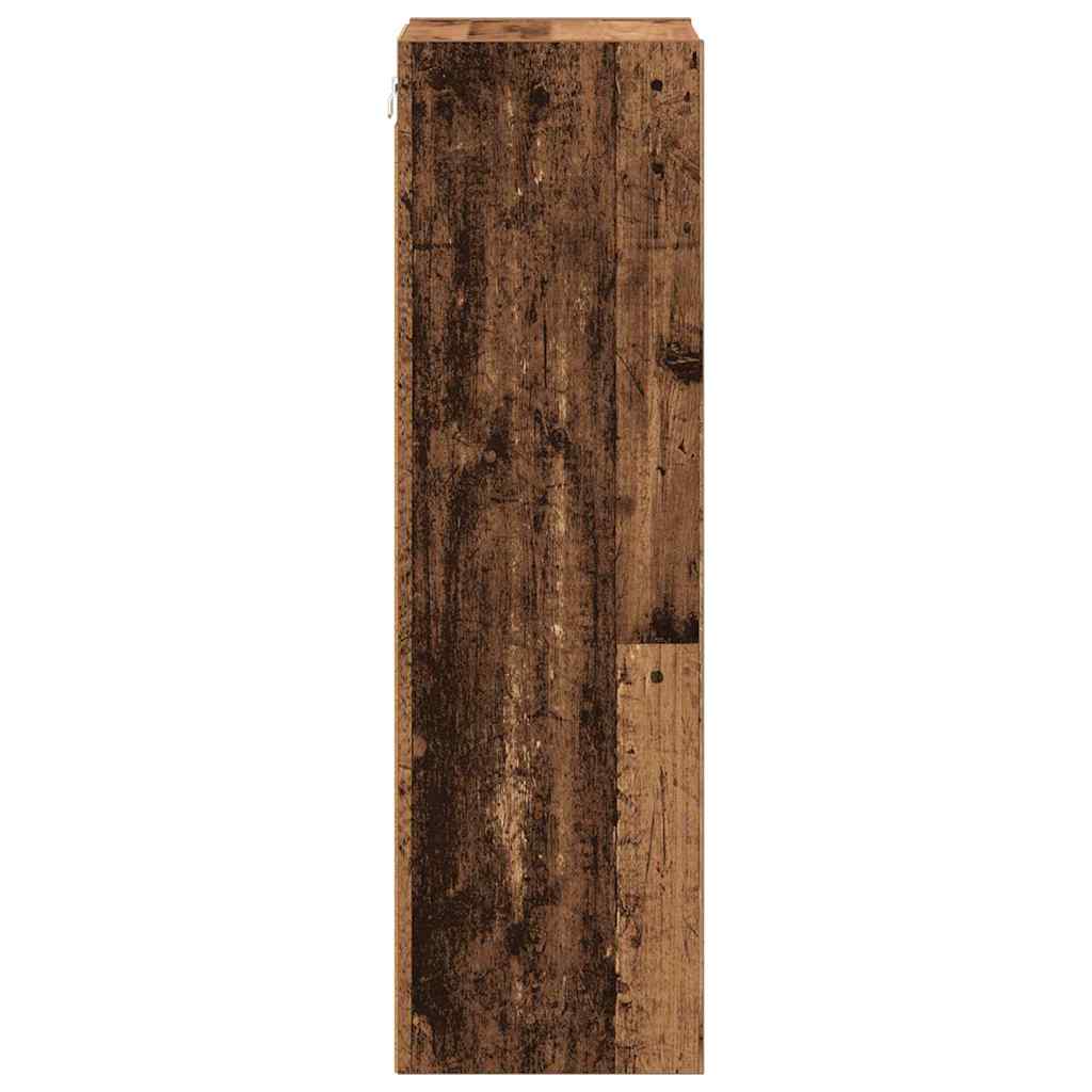 vidaXL Hängeschrank Altholz 30 x 29,5 x 100 cm Holzwerkstoff