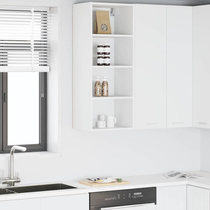 vidaXL Hängeschrank mit Speicher Weiß 40 x 29,5 x 100 cm Holzwerkstoff