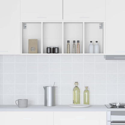 vidaXL Hängeschrank mit Speicher Weiß 40 x 29,5 x 100 cm Holzwerkstoff