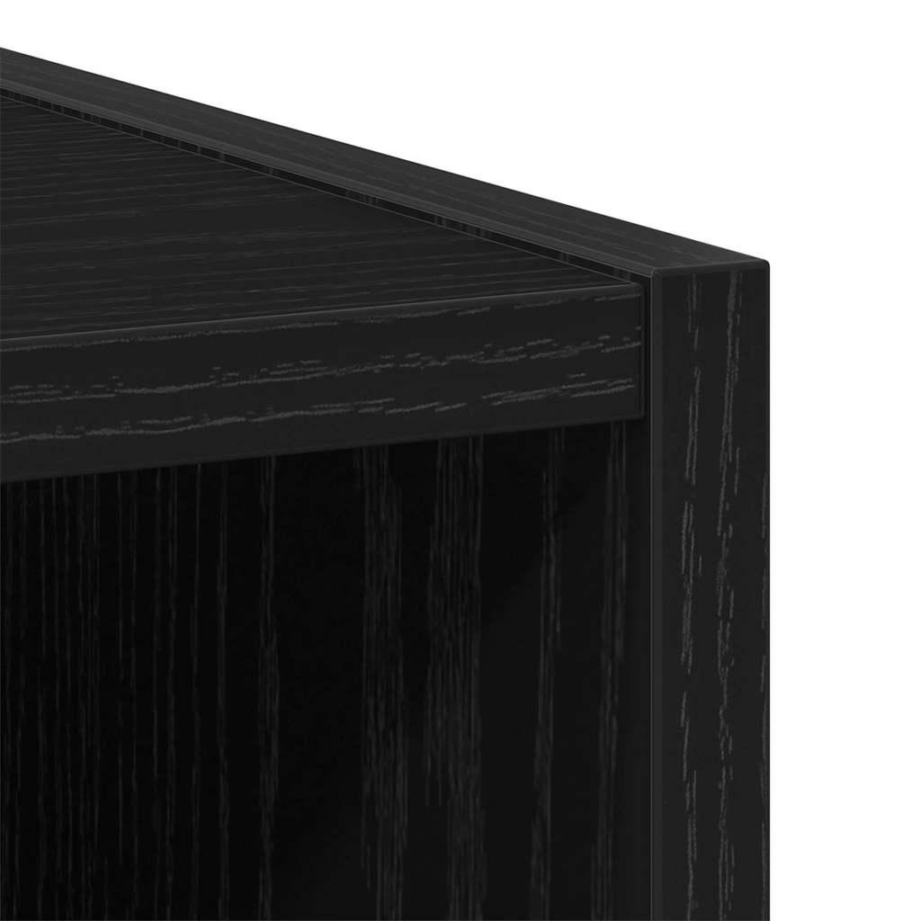 vidaXL Hängeschrank Schwarz Eichen-Optik 40 x 29,5 x 100 cm