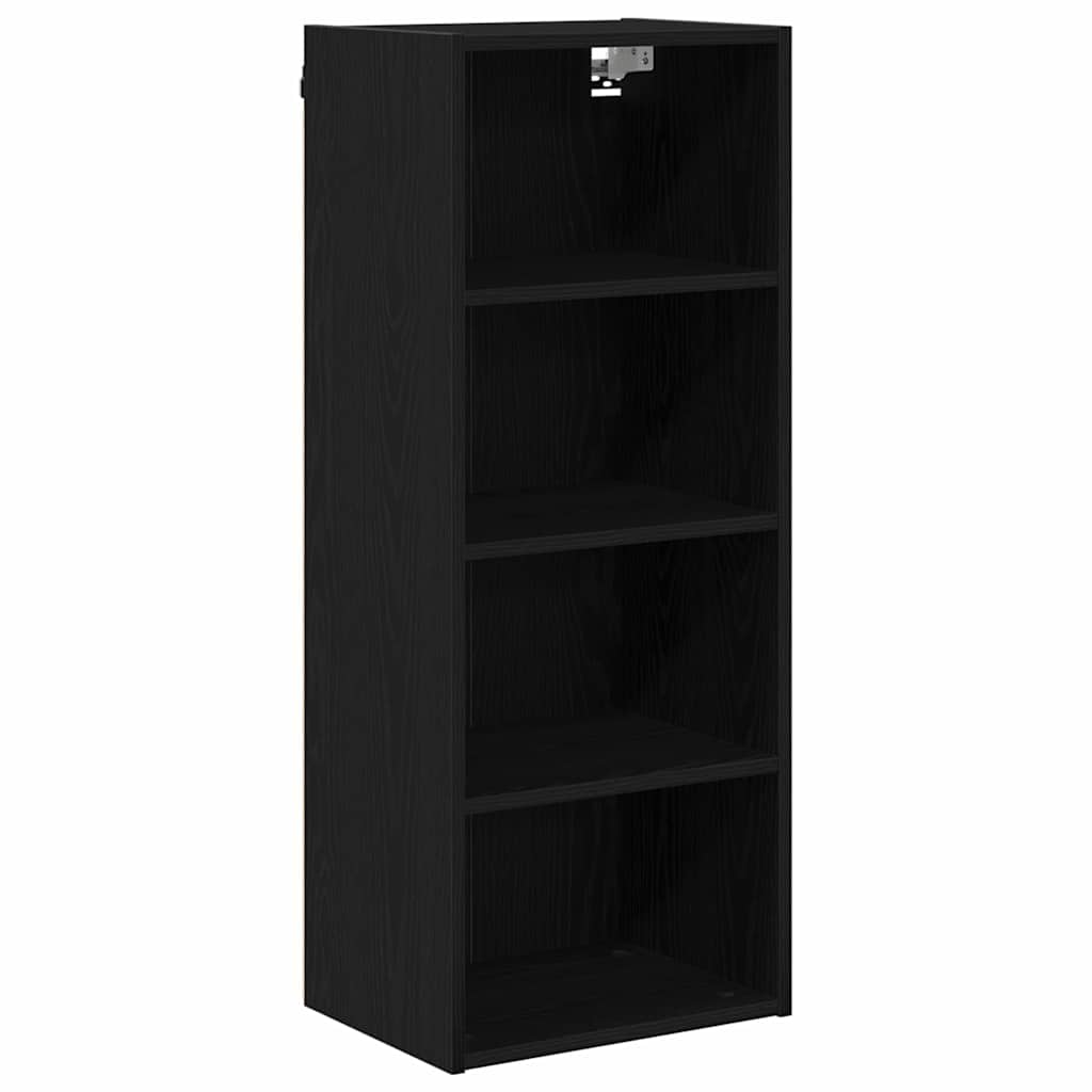 vidaXL Hängeschrank Schwarz Eichen-Optik 40 x 29,5 x 100 cm