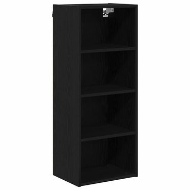 vidaXL Hängeschrank Schwarz Eichen-Optik 40 x 29,5 x 100 cm