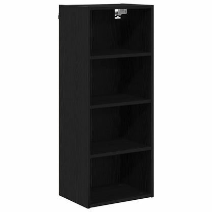 vidaXL Hängeschrank Schwarz Eichen-Optik 40 x 29,5 x 100 cm