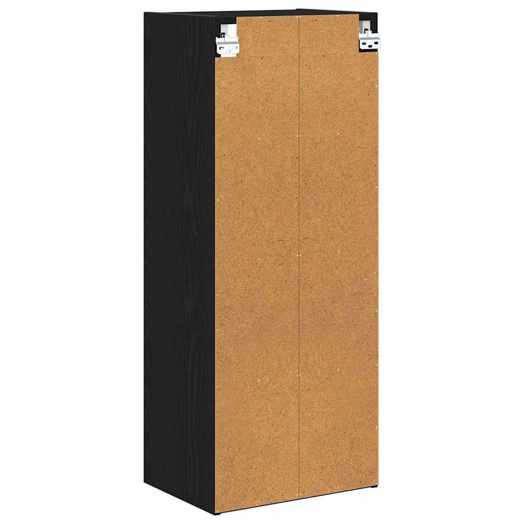 vidaXL Hängeschrank Schwarz Eichen-Optik 40 x 29,5 x 100 cm